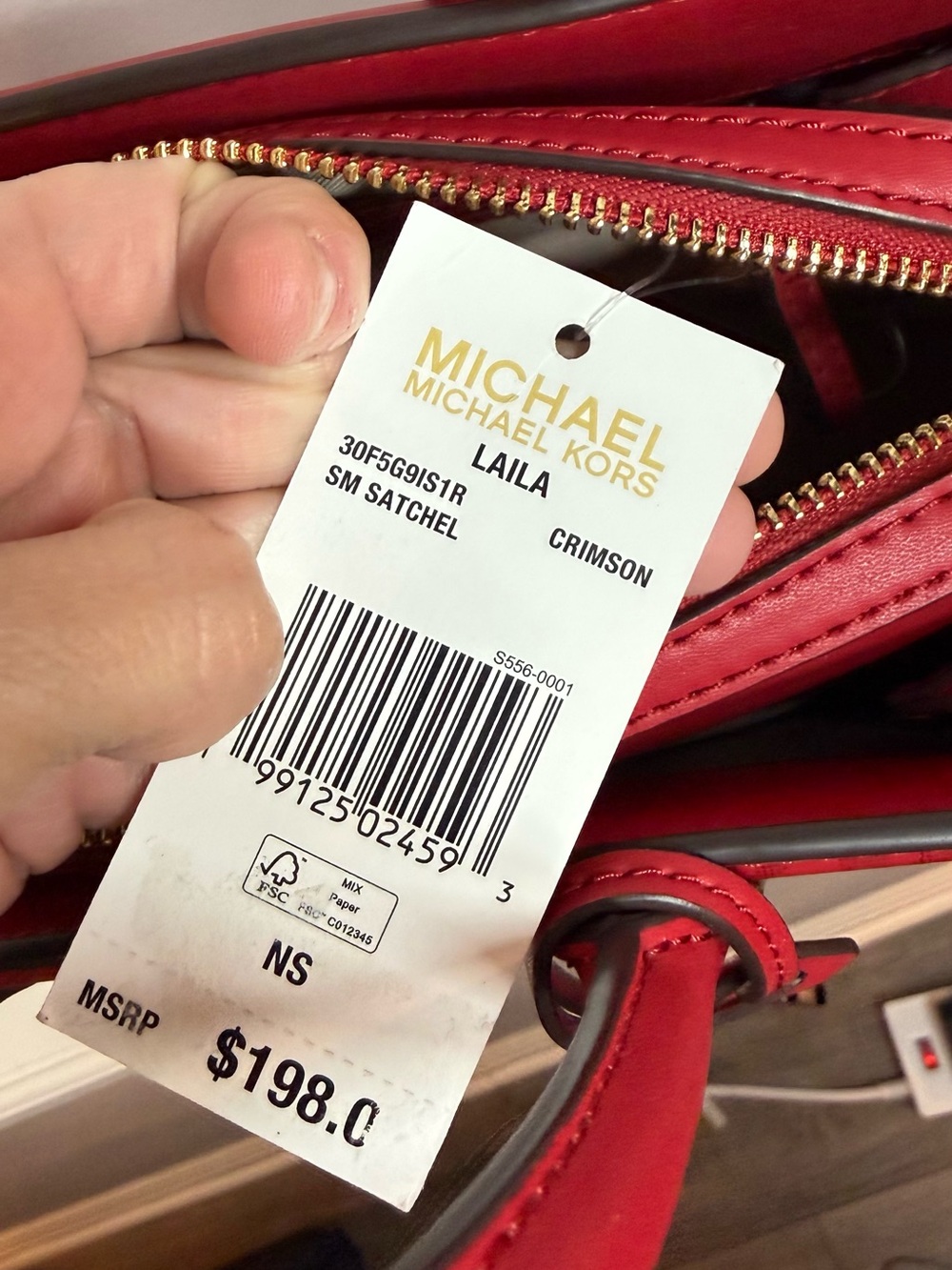 Michael Kors Laila Small Satchel Bag - Picture 10 of 11